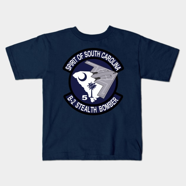 B-2 Stealth Bomber - South Carolina Kids T-Shirt by MBK